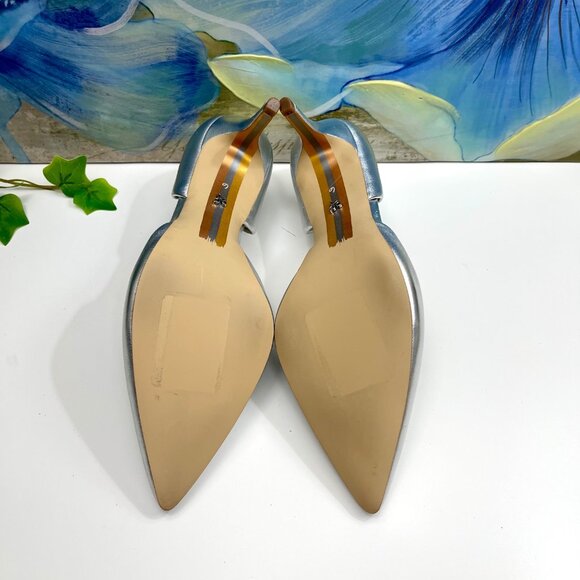 Sam Edelman Jaina d'Orsay Pump in Silver Size 6 - Picture 8 of 9